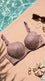 Cream/Grey Push-Up Bra For Women LB5437