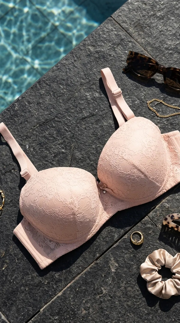 Nude Pink Push-Up Bra For Women LB5437