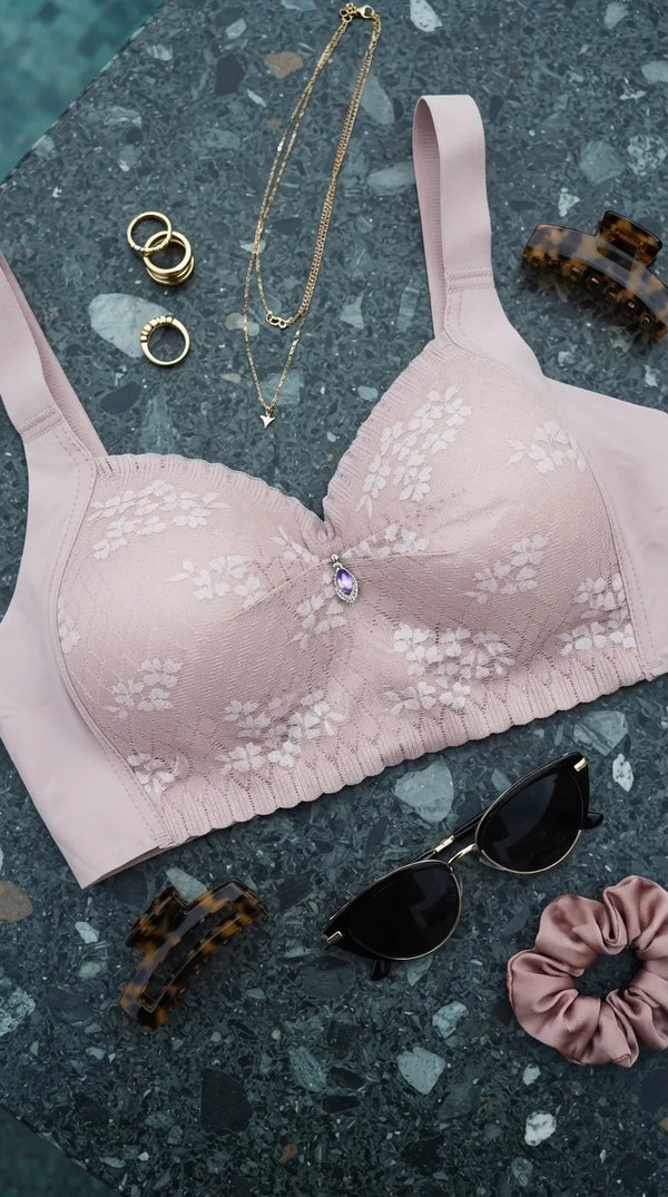 Grey Padded Bra For Women LB5439