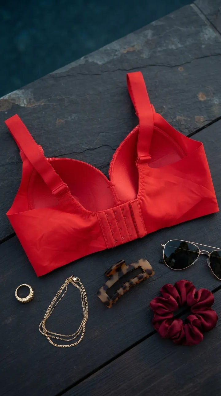 Red Padded Bra For Women LB5439
