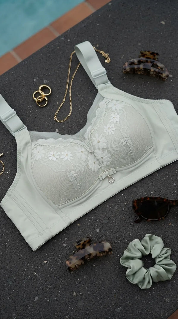 Green Padded Bra For Women LB5440