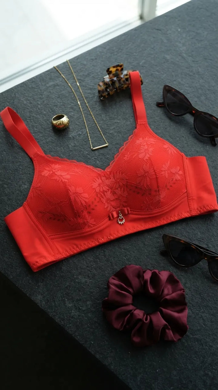 Red Padded Bra For Women LB5441