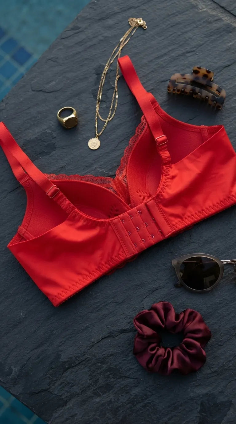 Red Padded Bra For Women LB5441