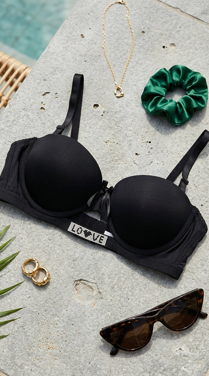 Black Padded Bra For Women LB5443