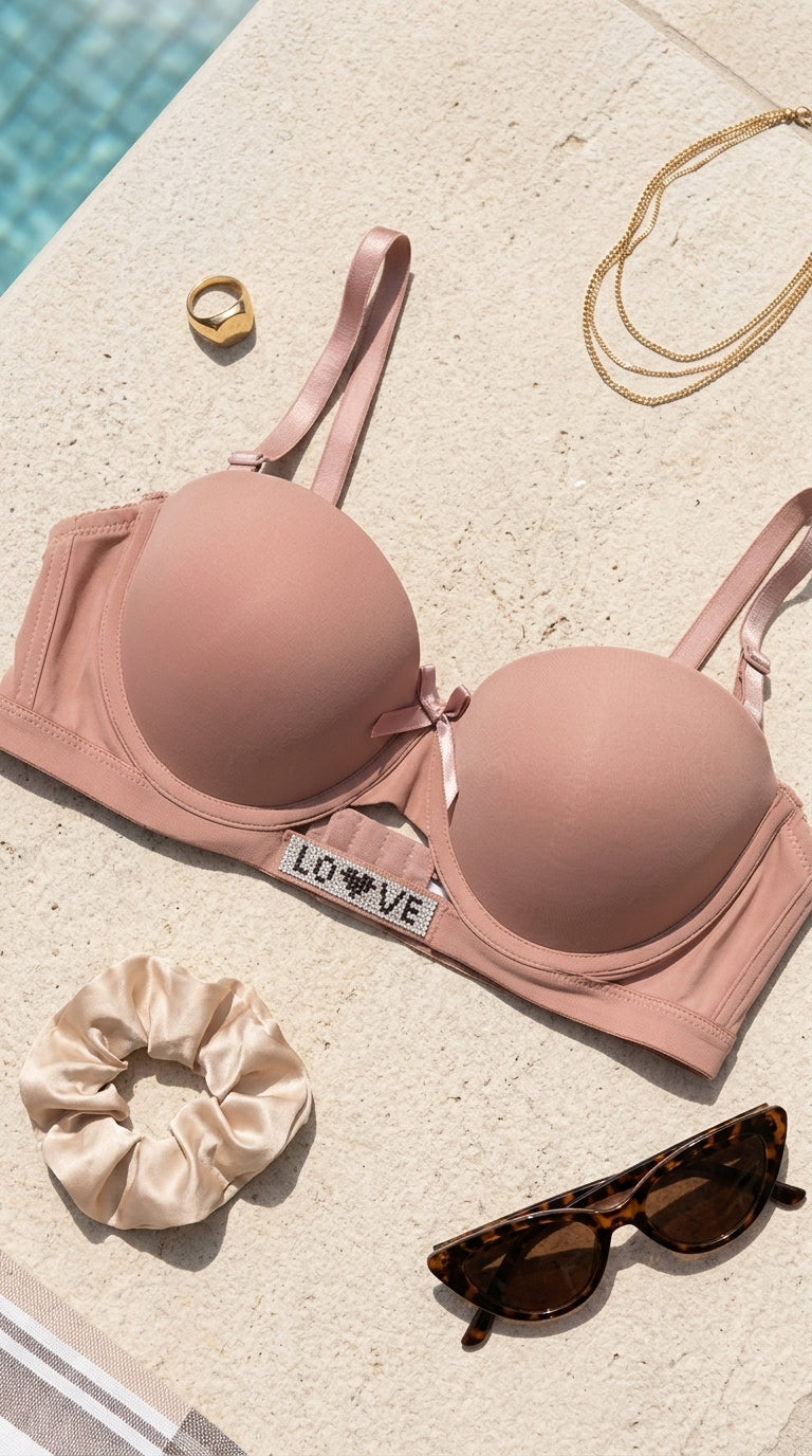 Brown Padded Bra For Women LB5443