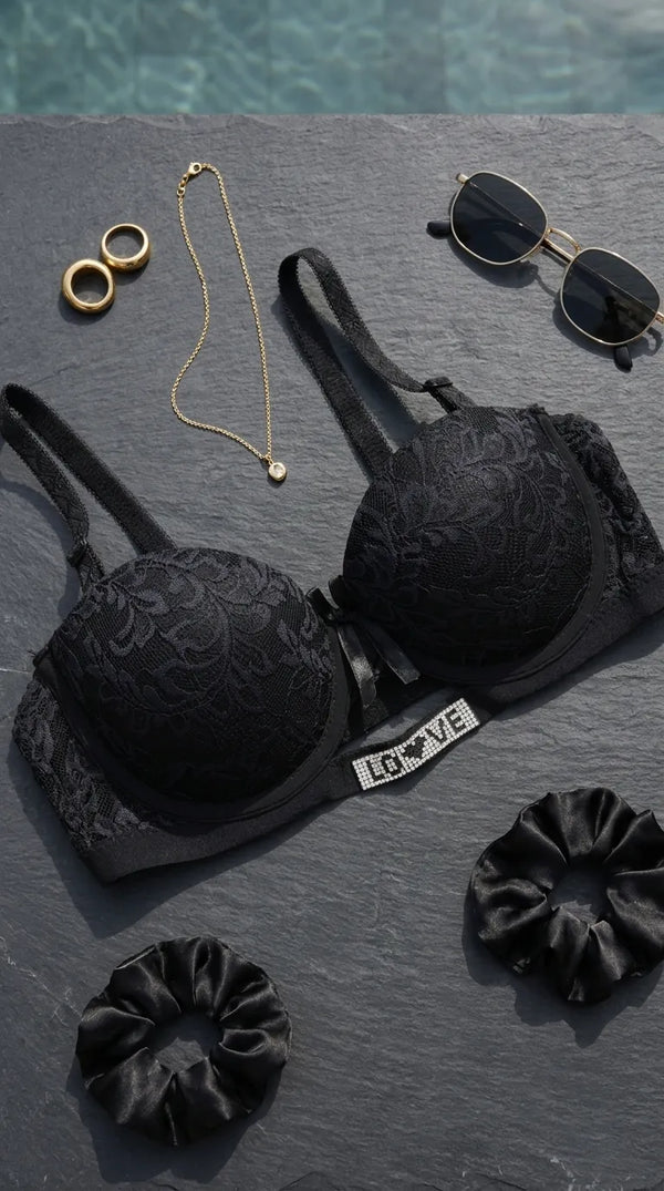 Black Padded Bra For Women LB5444
