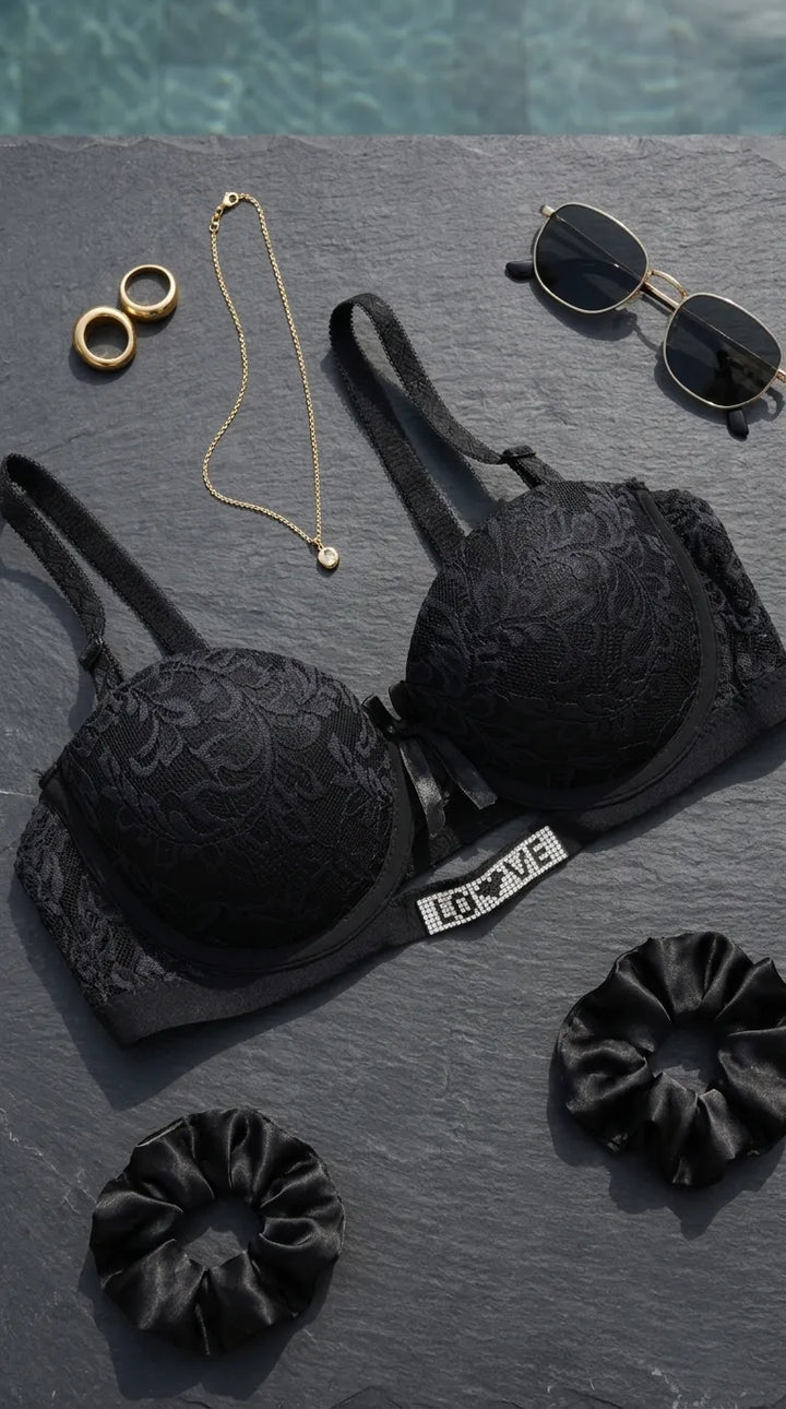 Black Padded Bra For Women LB5444