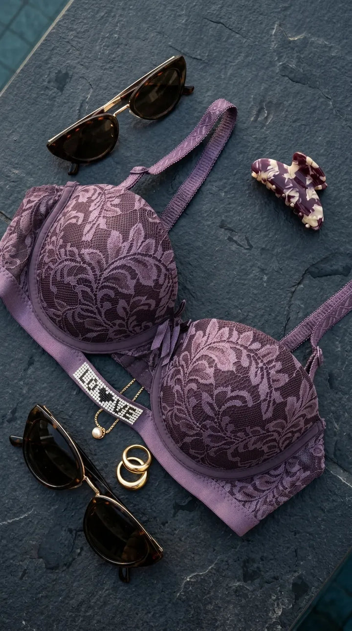 Lilac Padded Bra For Women LB5444