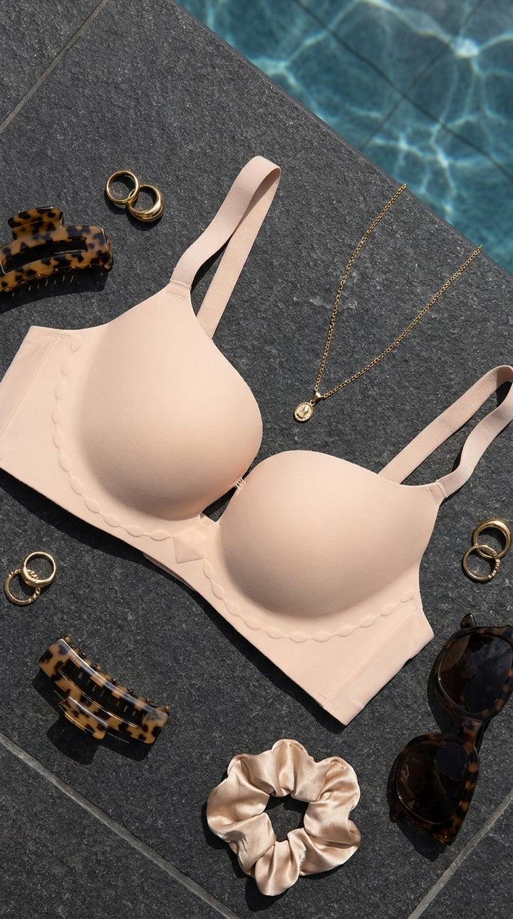Nude Pink Padded Bra For Women LB5448
