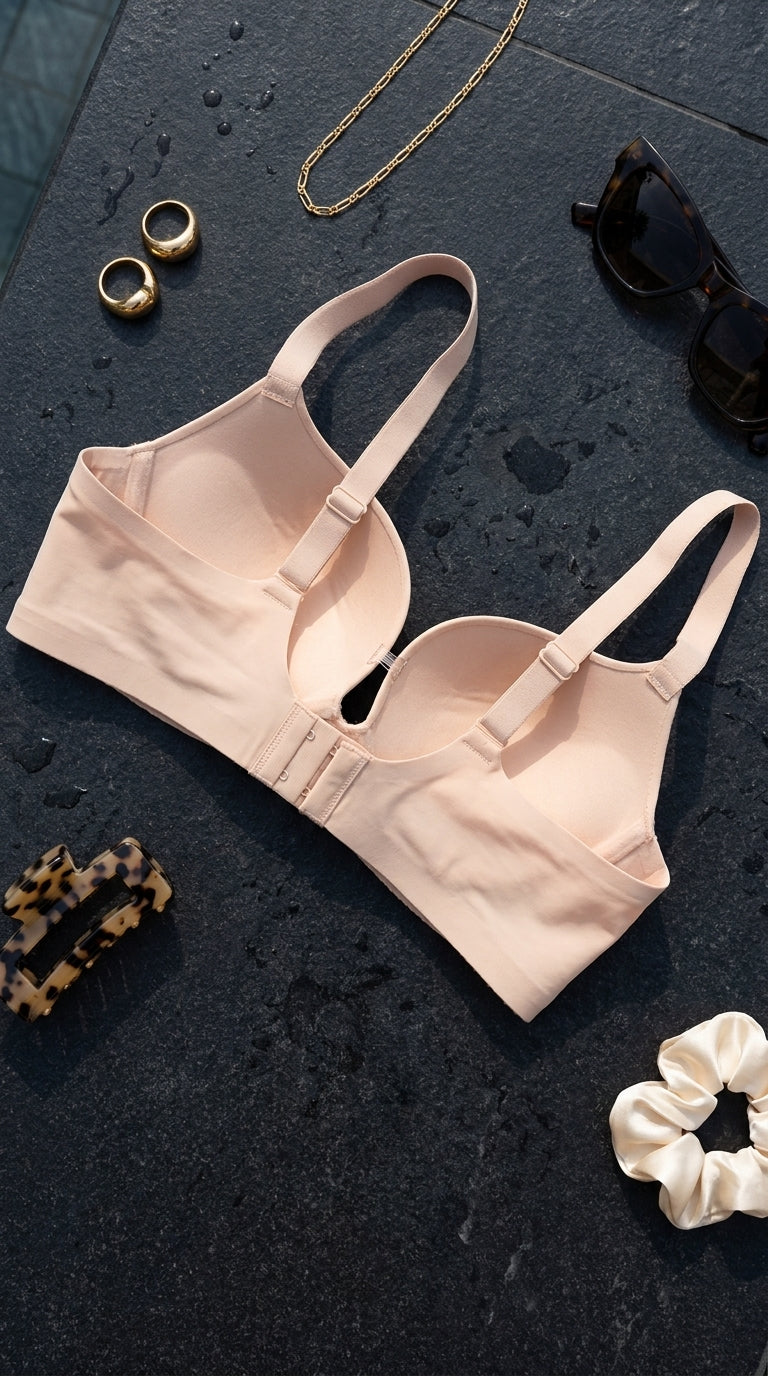 Nude Pink Padded Bra For Women LB5448
