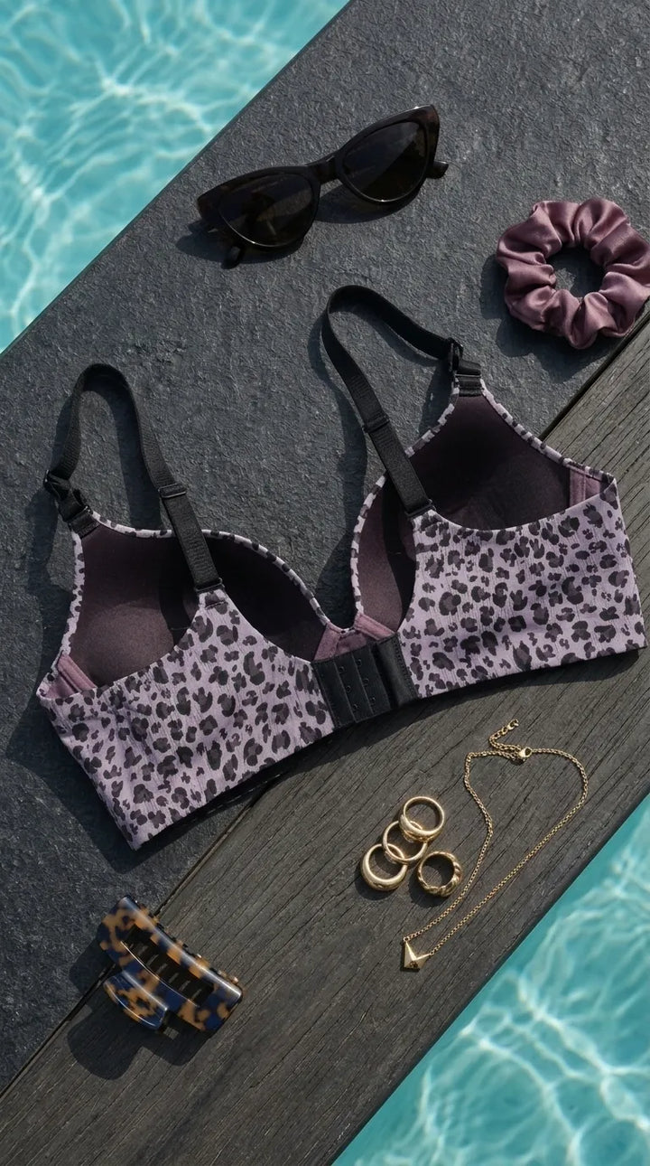 Blk/Blu Push-Up Bra For Women LB5450