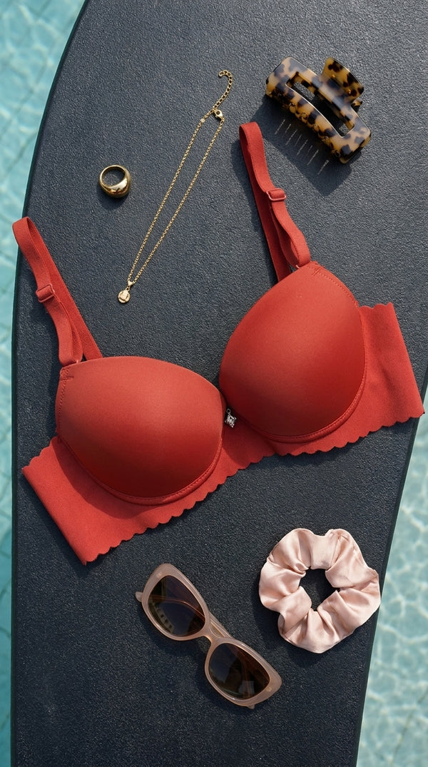 Maroon Push Up Padded Bra For Women LB5456