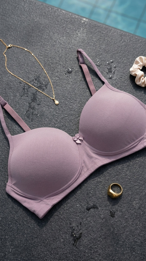 Tea Pink T Shirt Bra For Women LB5463
