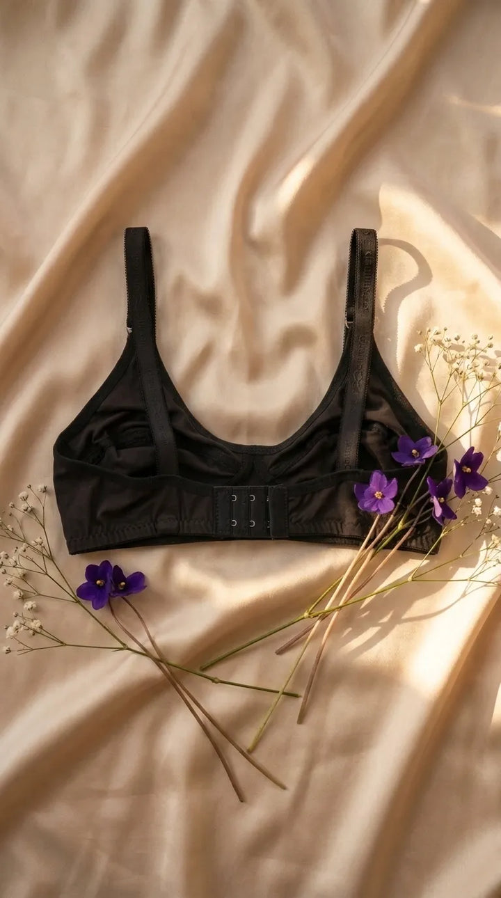 Black Cotton Bra For Women LB5480