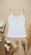 White Solid Tank Top LC0012