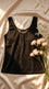Black Solid Tank Top LC0027