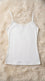 White Solid Tank Top LC003809