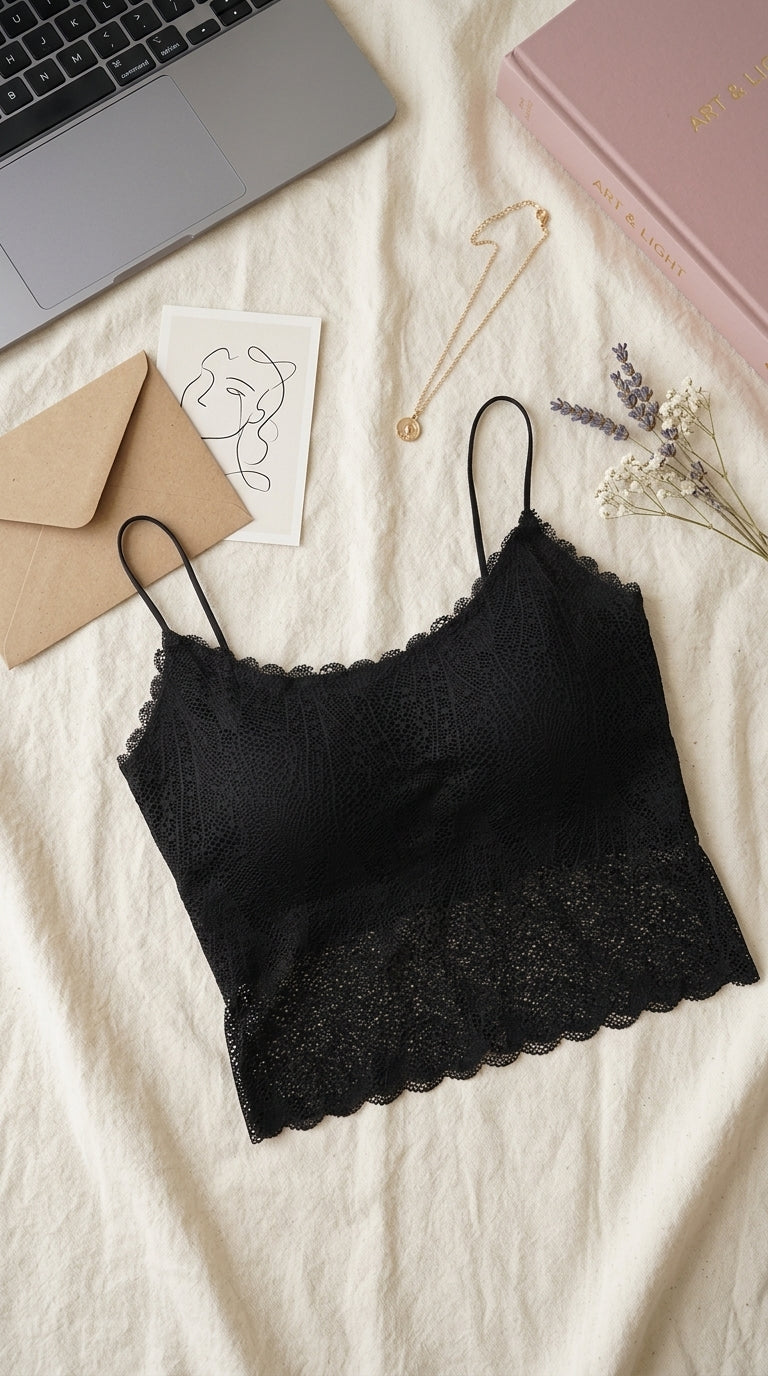 Black Solid Tank Top LC0044