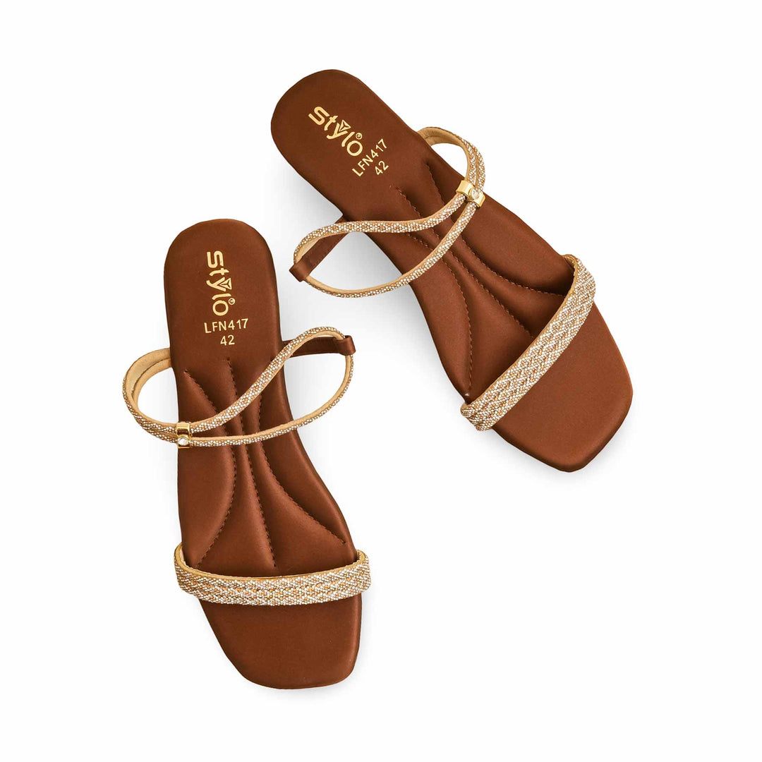 Brown Fancy Sandal LFN417