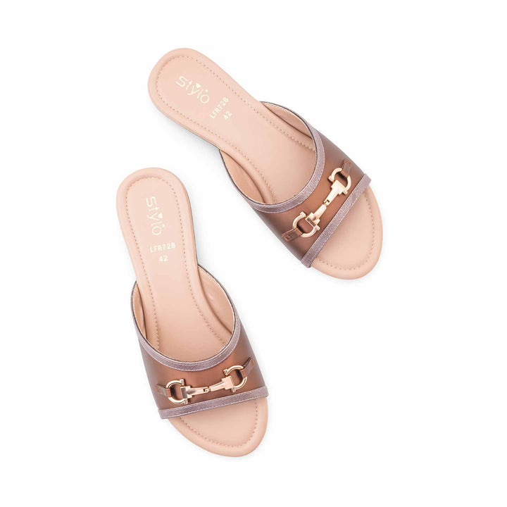 Peach Formal Slipper For Women LFR728