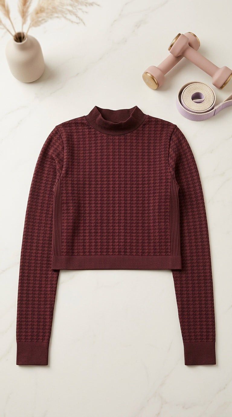 Maroon  Gym Shirt For Ladies LG0025