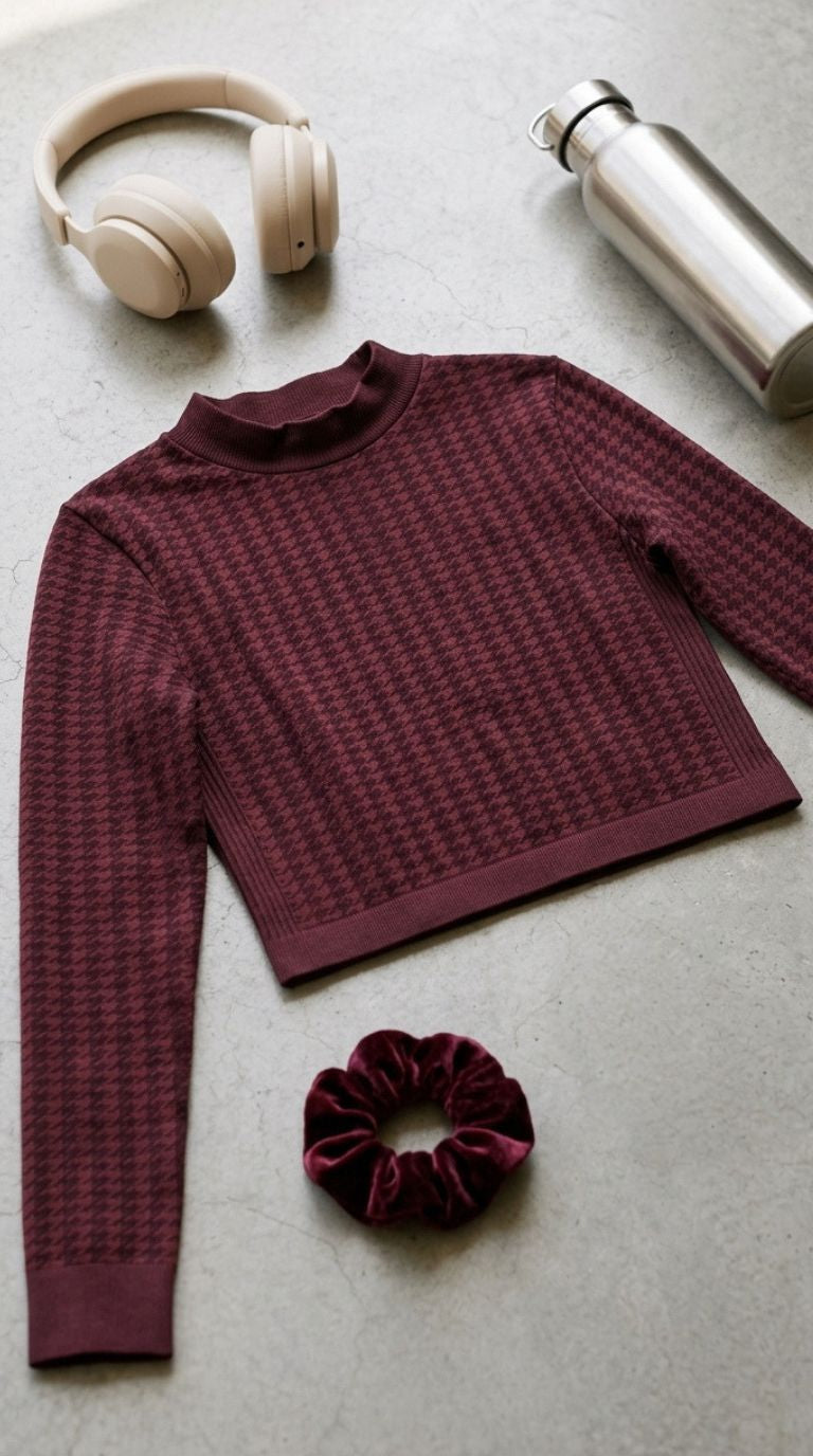 Maroon Gym Shirt For Ladies LG0025