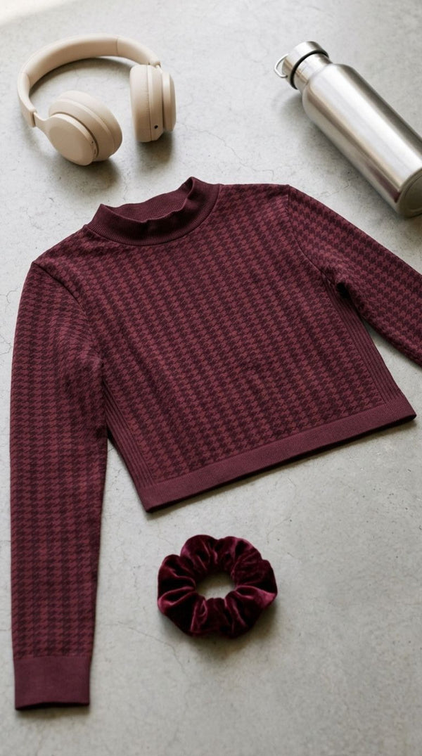 Maroon Gym Shirt For Ladies LG0025