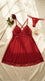Red Short Nighty For Women LN0108