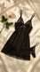 Black Short Nighty For Women LN0110