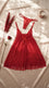 Red Short Nighty For Women LN0111