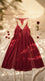 Maroon Long Nighty For Women LN0117
