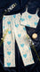 Blue Pajama Set For Women LN0120