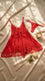 Red Short Nighty For Women LN0126