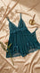 Dark Green Short Nighty For Women LN0127