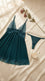 Dark Green Short Nighty For Women LN0130