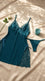 Dark Green Short Nighty For Women LN0131