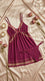 Maroon Short Nighty For Women LN0132