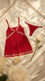 Red Short Nighty For Women LN0132