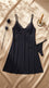 Black Long Nighty For Women LN0133