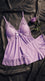 Purple Short Nighty Set LN0134