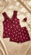 Maroon Short Nighty Set LN0135