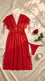Red Long Nighty For Women LN0136