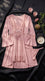 Pink Short Inner Gown Nighty LN0137