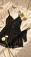 Black Short Nighty For Women LN0143