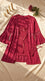 Burgundy Short Inner Gown Nighty LN0148