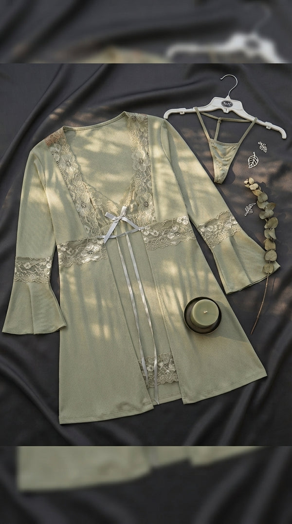 Olive Short Inner Gown Nighty LN0148