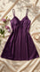 Purple Short Nighty For Women LN0196
