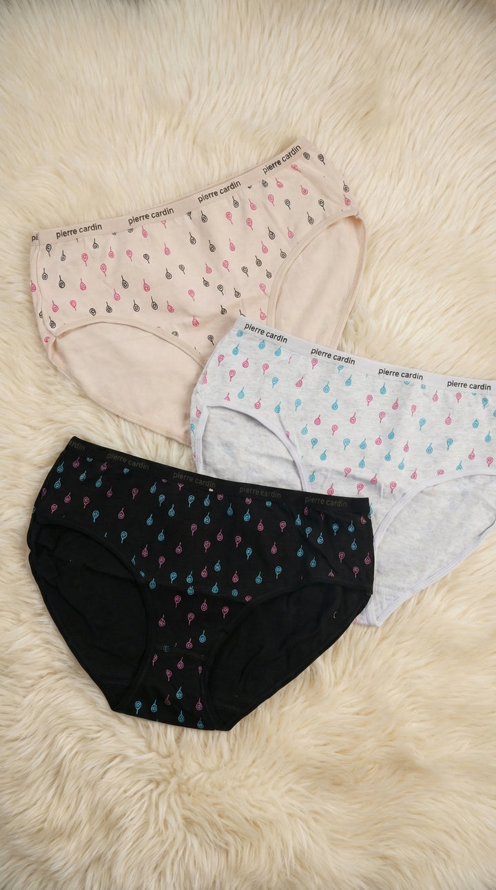 Multy Pack Of Three Full Brief Panties LP0021