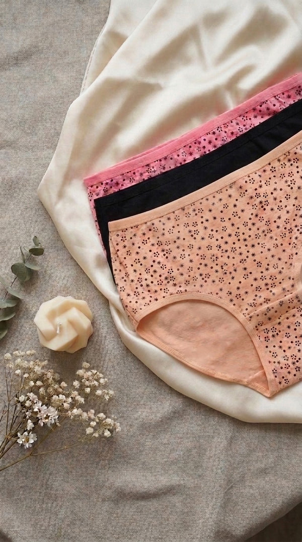 Multy Pack Of Five Full Brief Panties LP0046