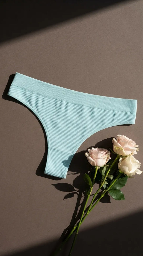 Mint Green Thong Pantie For Women LP5289